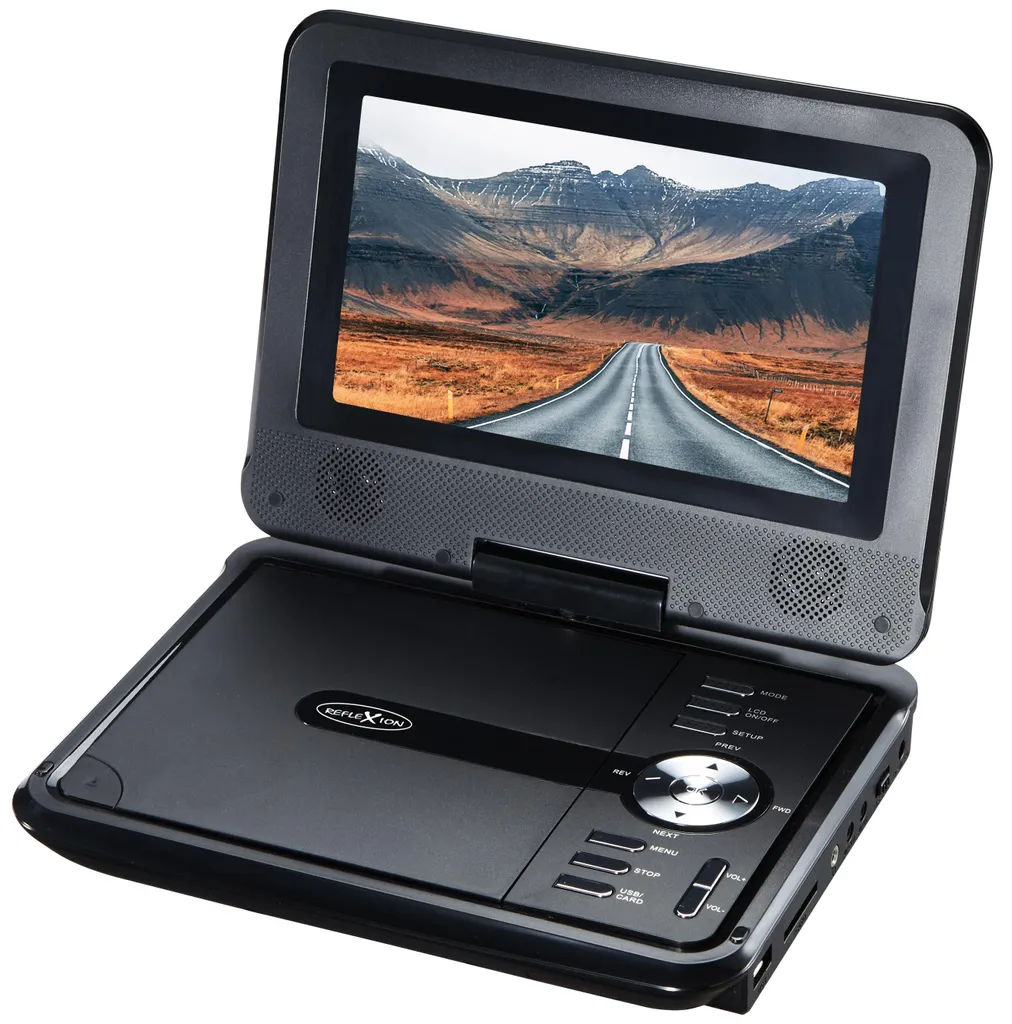 Lecteur DVD portable écran pivotant 180 degrés et batterie incluse