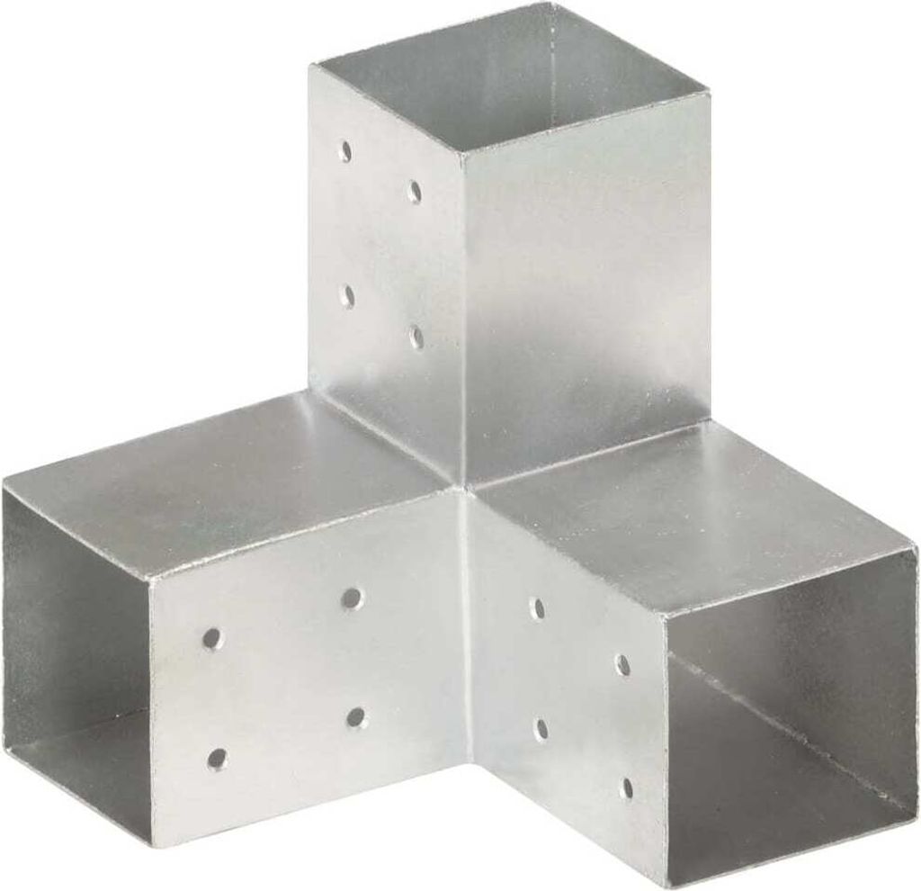 Pfostenverbinder Y-Form Verzinktes Metall 81 x 81 mm