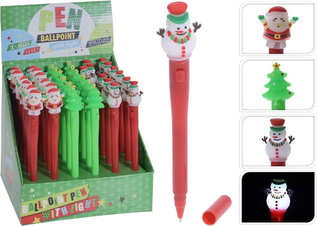 Kugelschreiber mit Licht | praktischer LED-Stift zum Schreiben & Leuchten | ideal als Geschenk, Werbeartikel, Büro- oder Schulzubehör | 36er Set ...