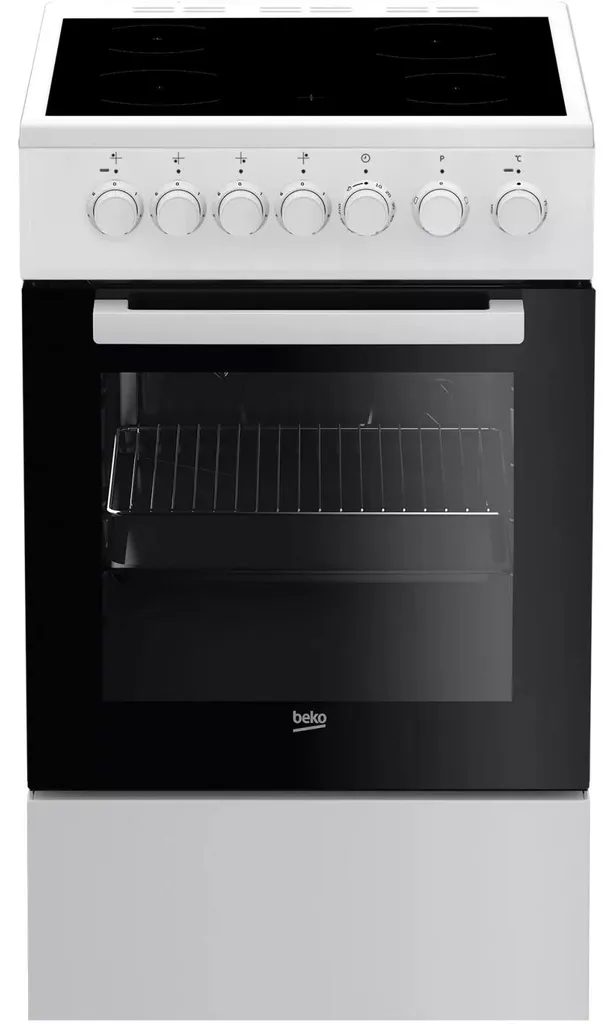 Cuisinière Beko Blanche 50x60 cm Largeur 50cm avec four 60L émaillé