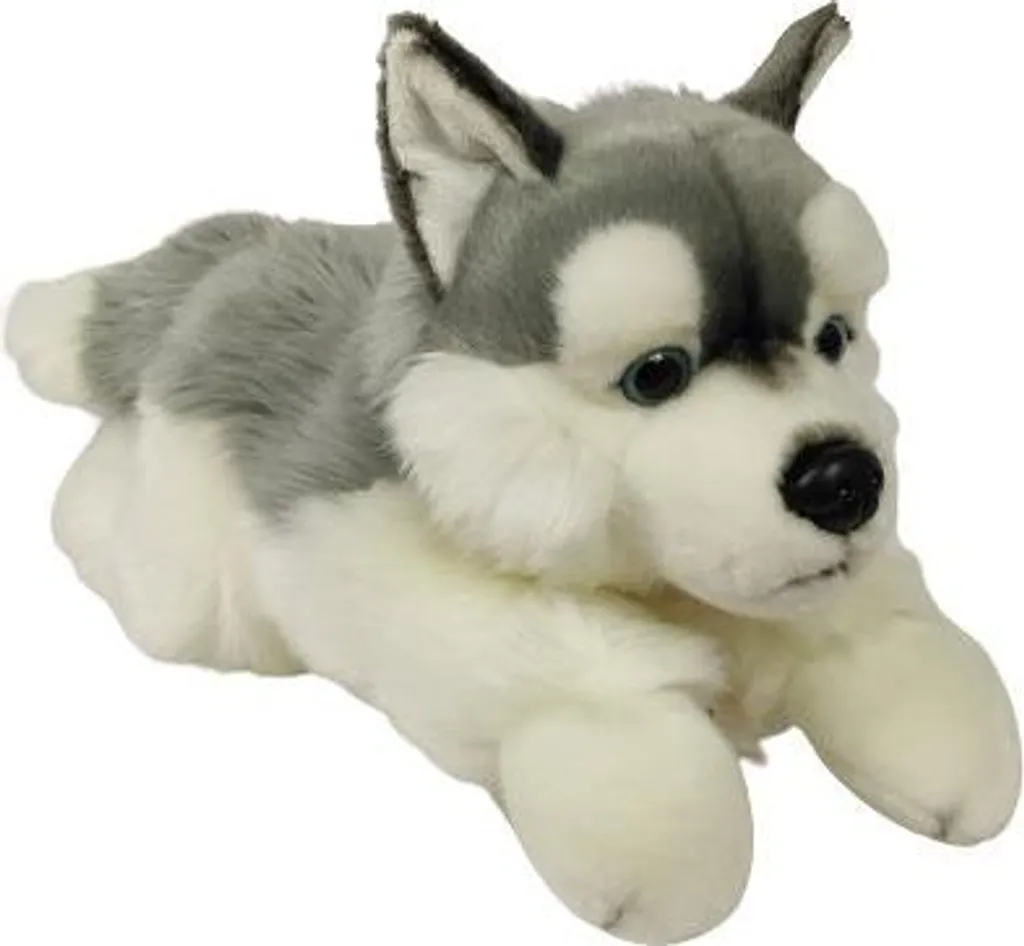 Peluche Husky DUBI PLUSZ 02882 : Le Doudou Apaisant 30cm Anti-Stress