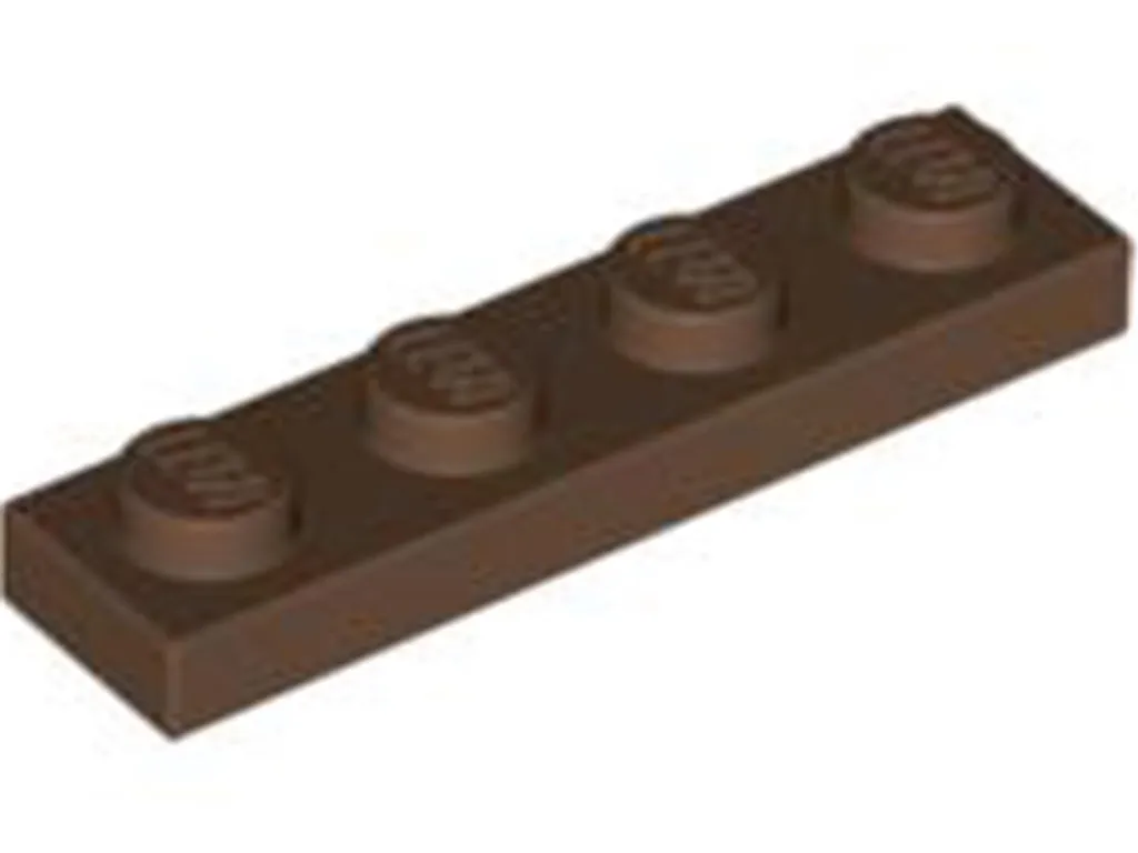 Lego Plaque 1x4 Marron Référence 3710 : Pack de 100 Pièces Robustes