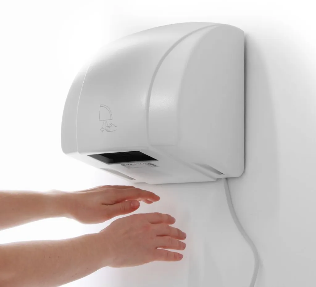 Sèche-mains Électrique Mural Déclenchement Automatique 1500W - 2
