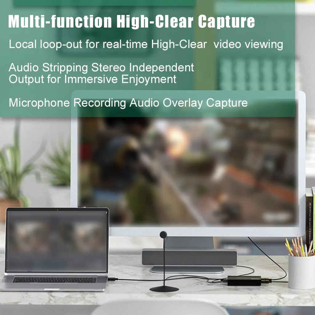 Solution capture vidéo HDMI 4K sans latence avec prise micro indépendante - 7