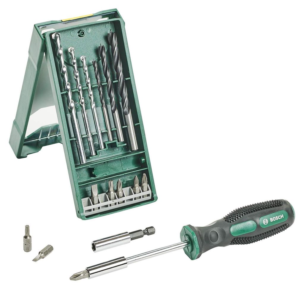 Jeu de 14 embouts et forets + tournevis porte-embout Mini Image du produit 