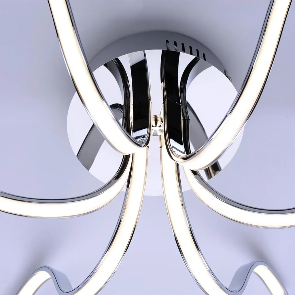 Plafonnier LED Design Courbe VALERIE en Métal, Éclairage 6 Branches - 20