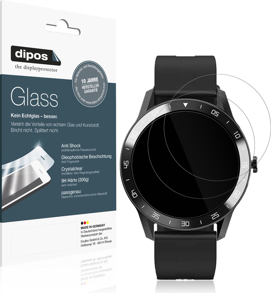 2x Schutzfolie für Blackview X1 - Anti-Shock 9H Folie dipos Glass Kunststoffglas