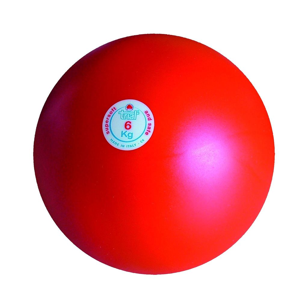 Trial Trainings-Stoßkugel, 6 kg, Rot