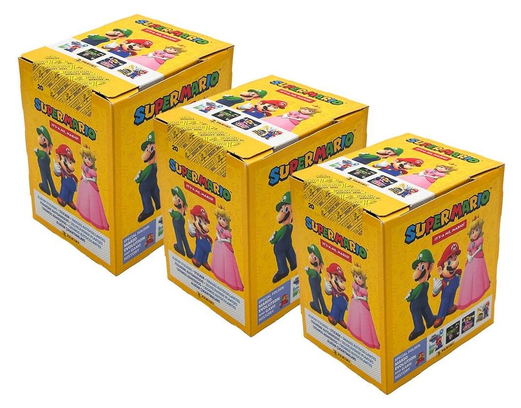 Panini Super Mario - Its-A Me, Mario (2025) - Sammelsticker - 3 Displays (108 Tüten)