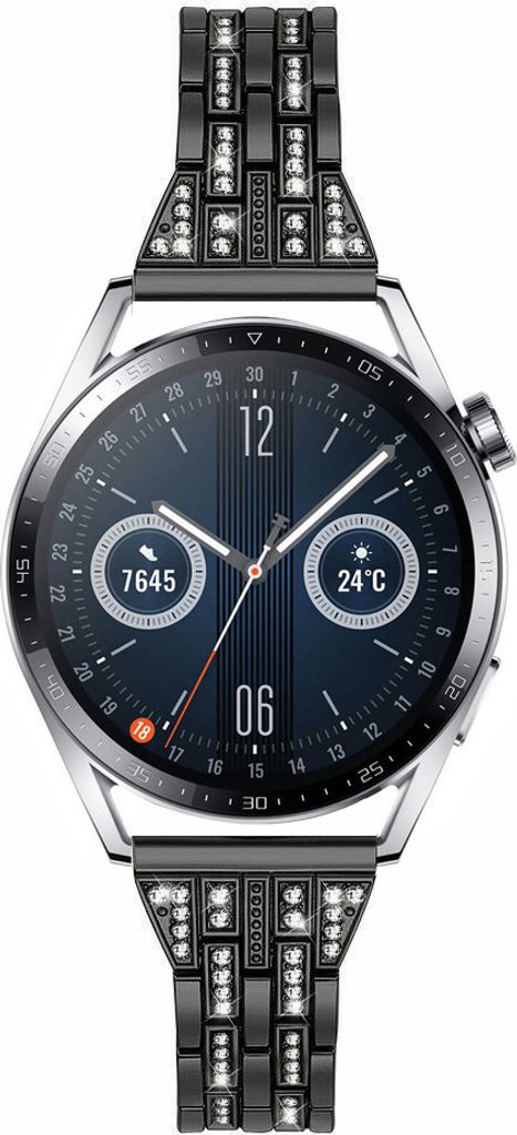 Strap-it Black Diamond Huawei Watch GT 3 46mm Armband