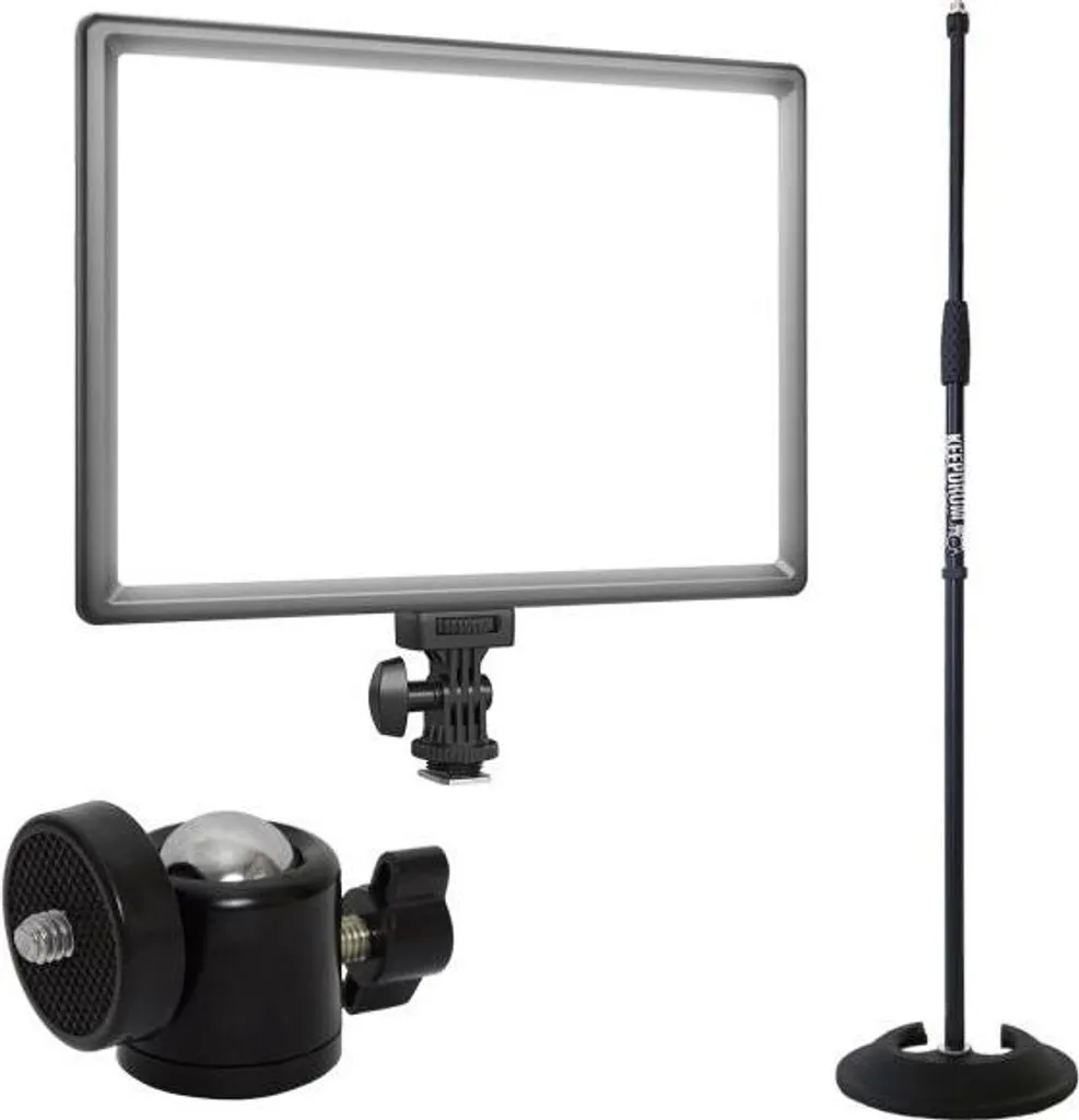 Kit Éclairage Anti-Ombres NL192AI Lampe LED et Trépied de Studio