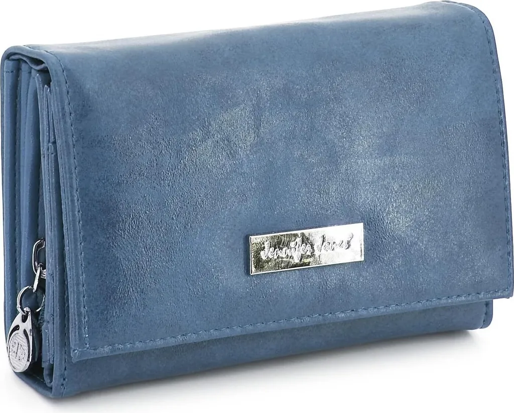 Portafoglio da donna con molti scomparti, borsellino da donna in Pelle finta, borsellino da donna (blu)