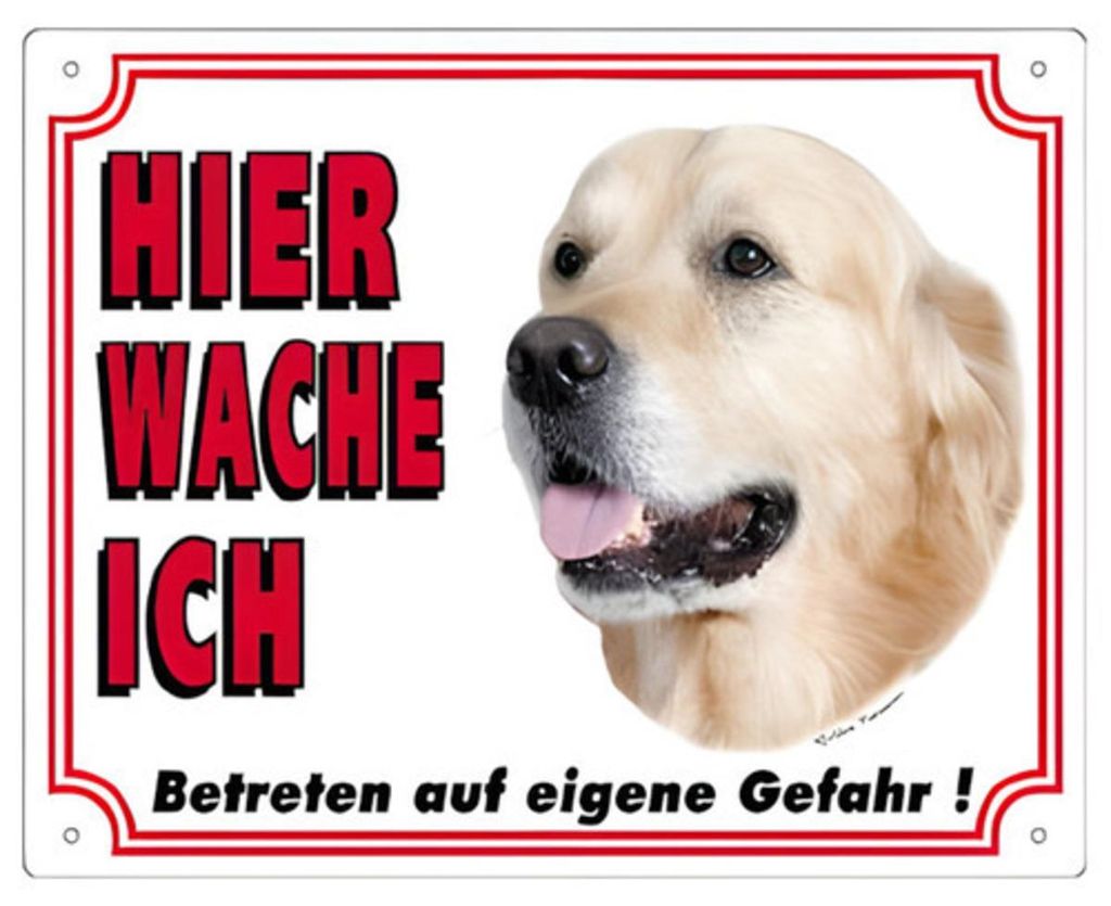 Nobby Warntafel Golden Retriever 250 x 200 mm
