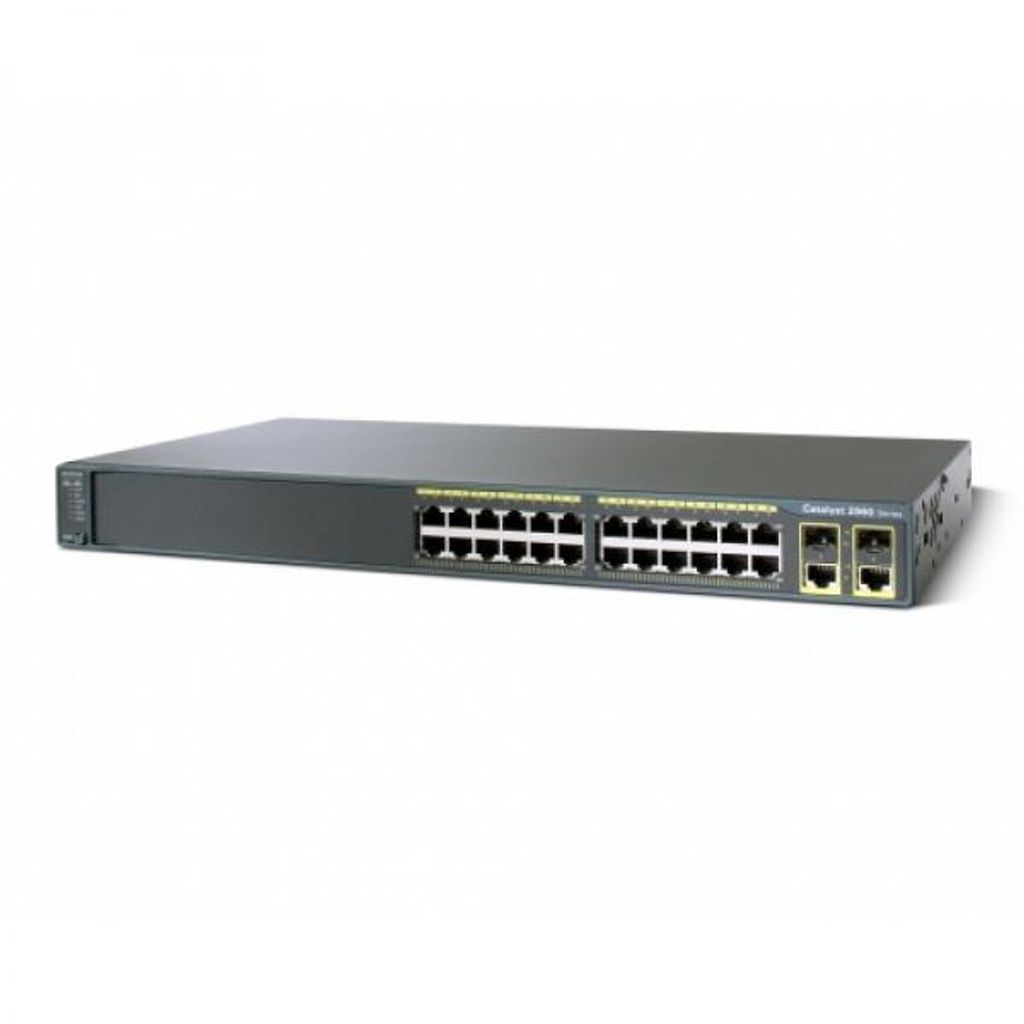 Cisco Catalyst WS-C2960-24PC-S, gemanaged, L2, Fast Ethernet (10/100), Energie Über Ethernet (PoE) Unterstützung, Rack-Einbau, 1U