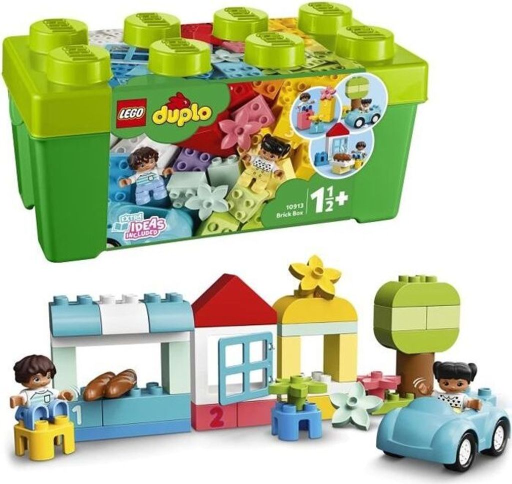 LEGO DUPLO Classic Bausteinebox 10913, Bauset mit Aufbewahrungsbox, Lernspielzeug für Babys ab 1 Jahr