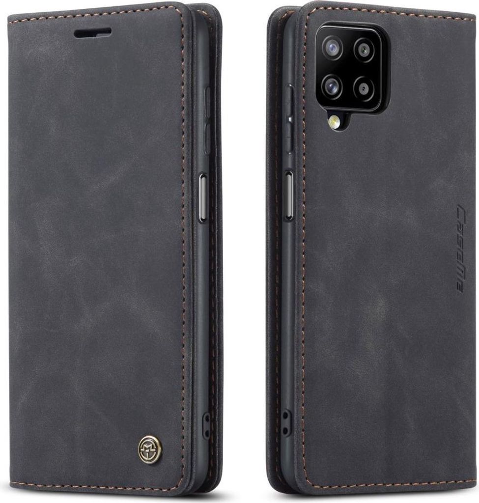 Samsung Galaxy A12 Hülle - CaseMe 013 Klapphülle - Schwarz Produktbild 