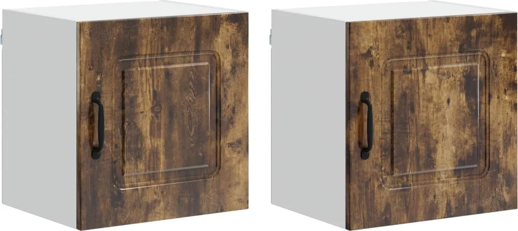 Set 2 Mobili Cucina Kalmar Rovere Affumicato Salvaspazio 40x31x40