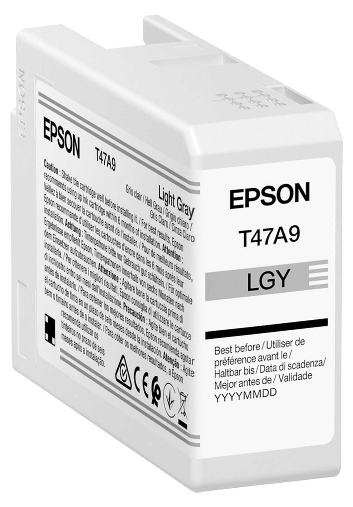 Epson Tintenpatrone light gray T 47A9 50 ml Ultrachrome Pro Produktbild 