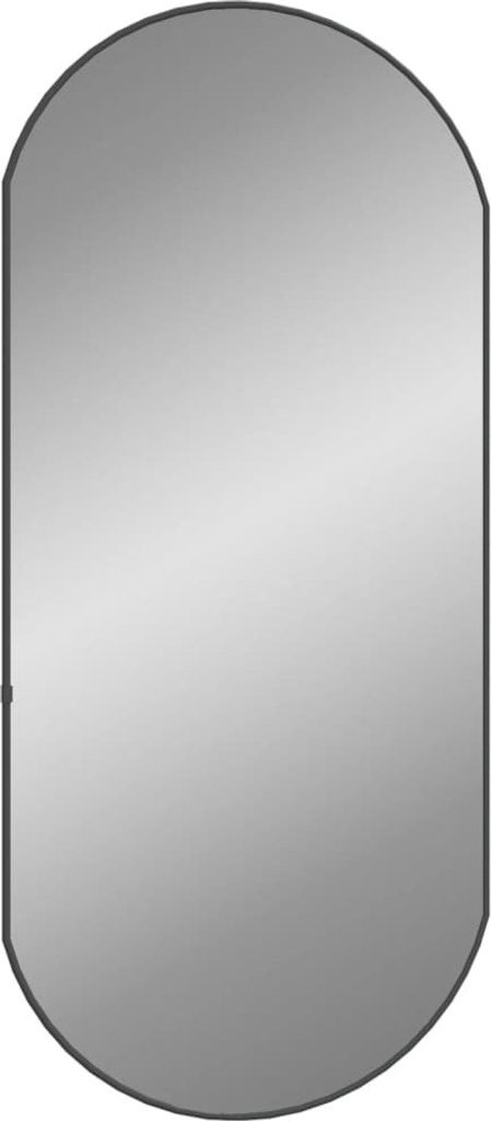 vidaXL Nástěnné zrcadlo černé 90x40 cm oválné Obrázek produktu 