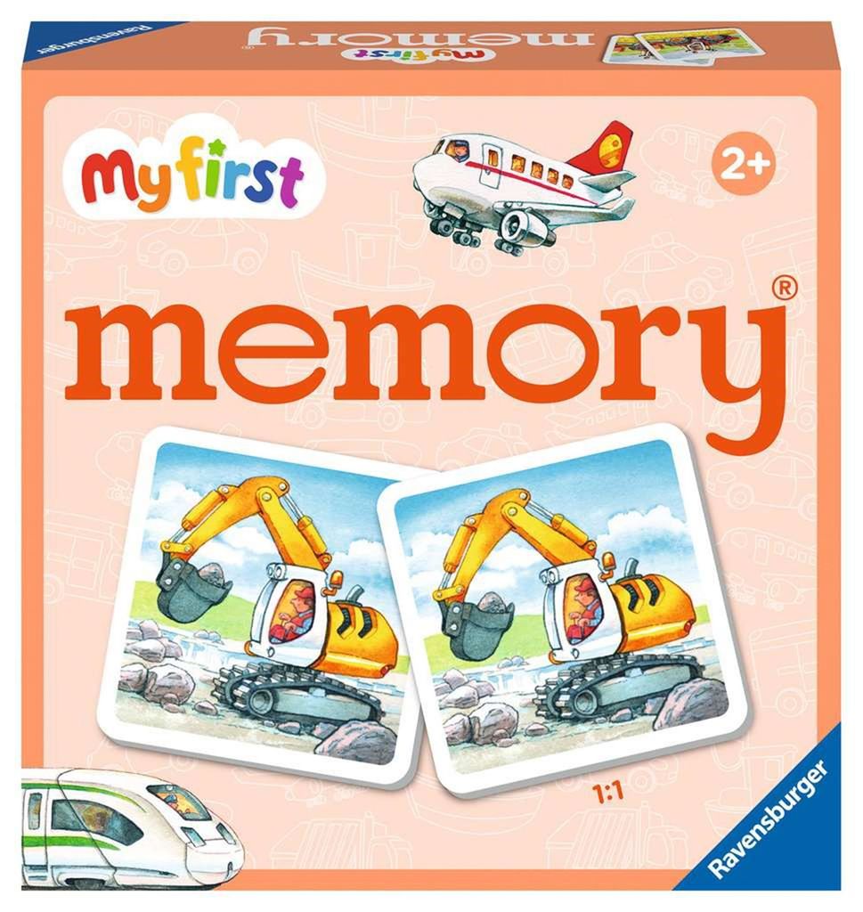 Ravensburger - 20878 - My first memory Fahrzeuge, Merk- und Suchspiel mit extra großen Bildkarten für Kinder ab 2 Jahre