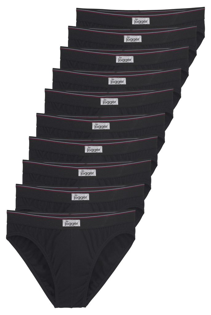 LE JOGGER Slip Herren Unterhose 10 -teilig schwarz Größe 6 Produktbild 