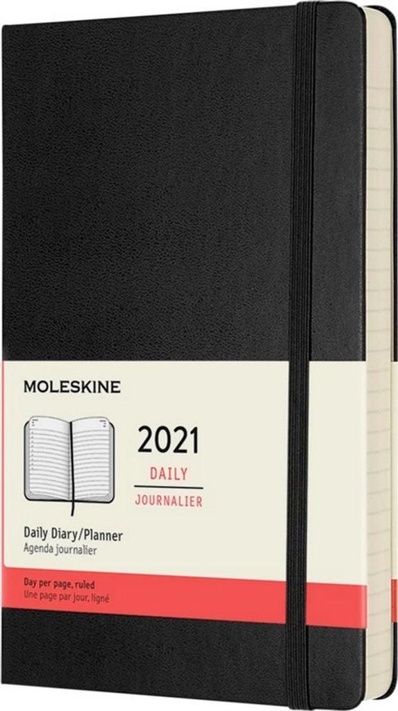 Moleskine - Planer "12M Daily L" PF3380 (Einheitsgröße) (Schwarz)