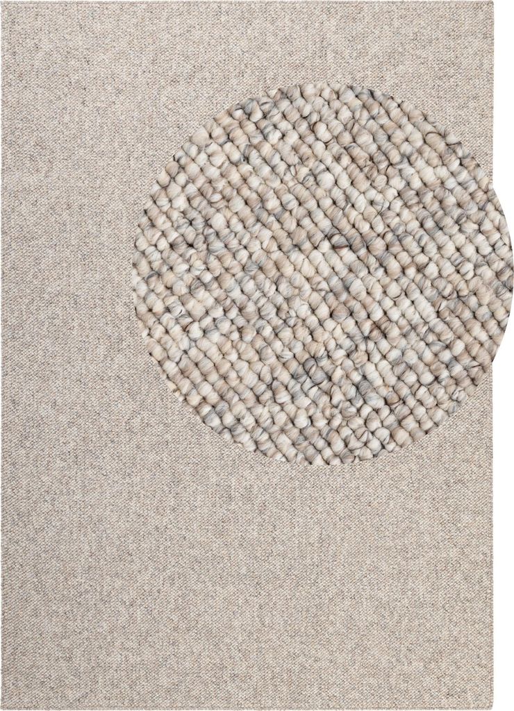 A close-up view of a rug's texture.