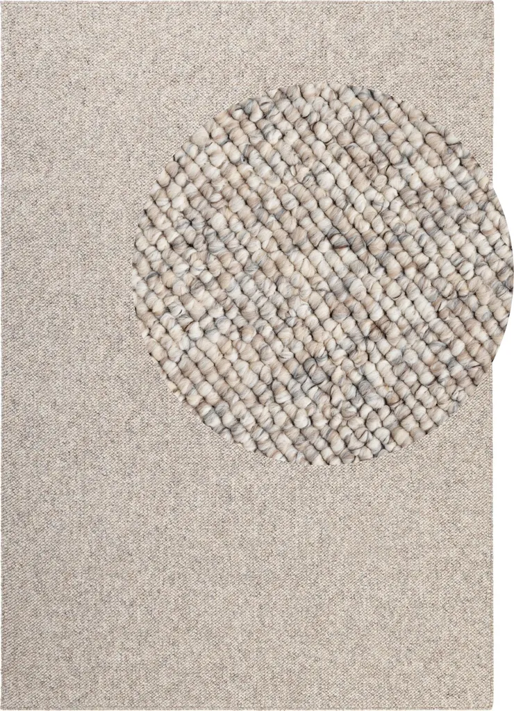 Tapis Rocco Elle Decoration en laine Crème : Confort et Anti-Poussière