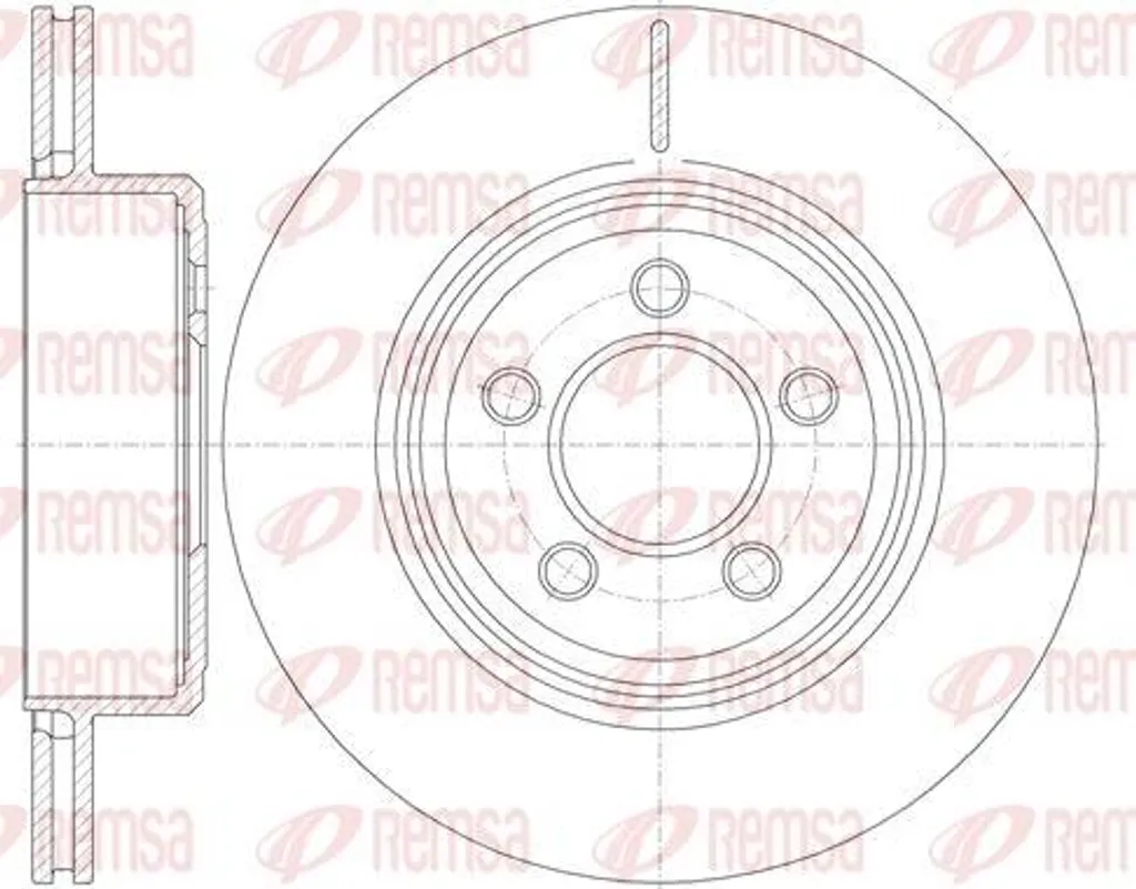 Disque de frein de rechange REMSA 61270.10 pour entretien de votre 300 C