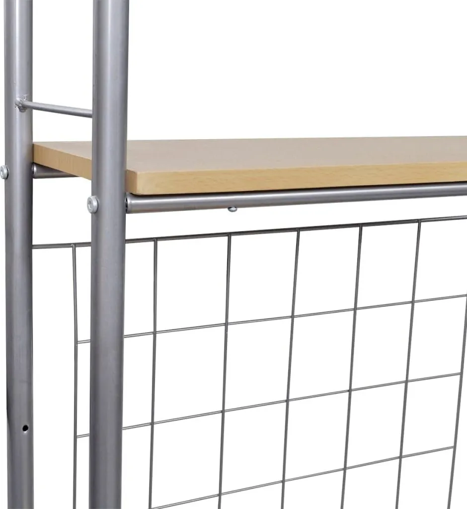 Table de cuisine rabattable et 2 chaises compactes en métal noir