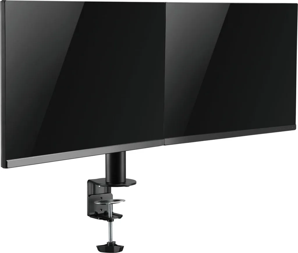 Support Double Écran pour Bureau Professionnel 17-32" Logilink Noir