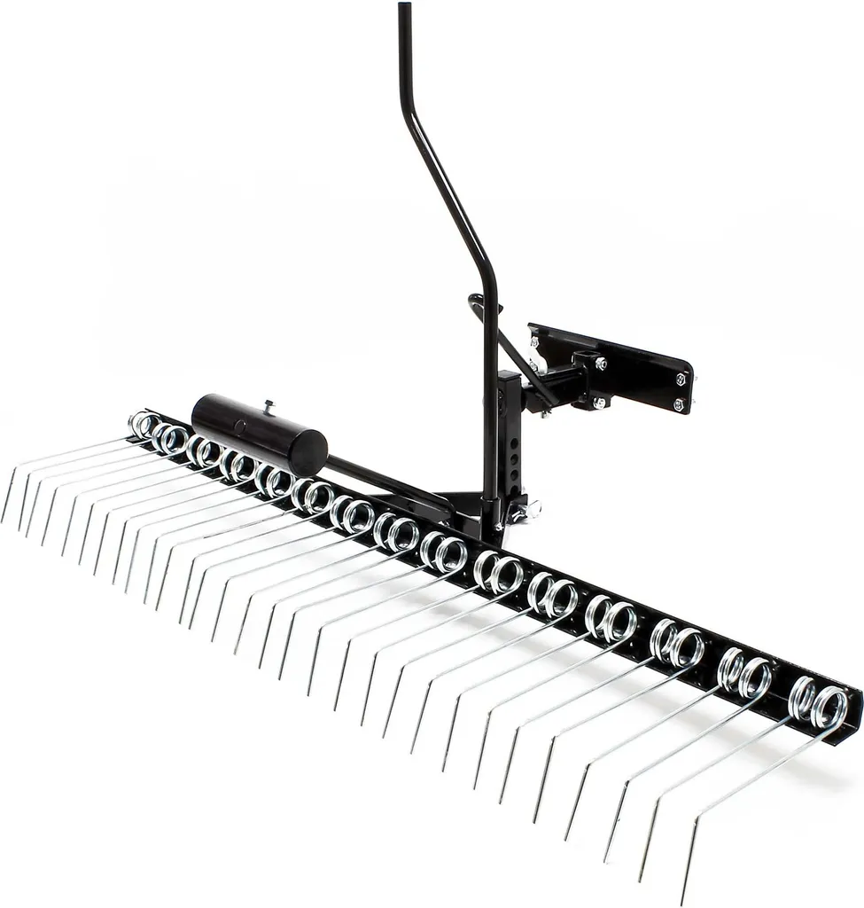 Aérateur de Pelouse Tracté 120cm idéal pour Grands Jardins et Terrains