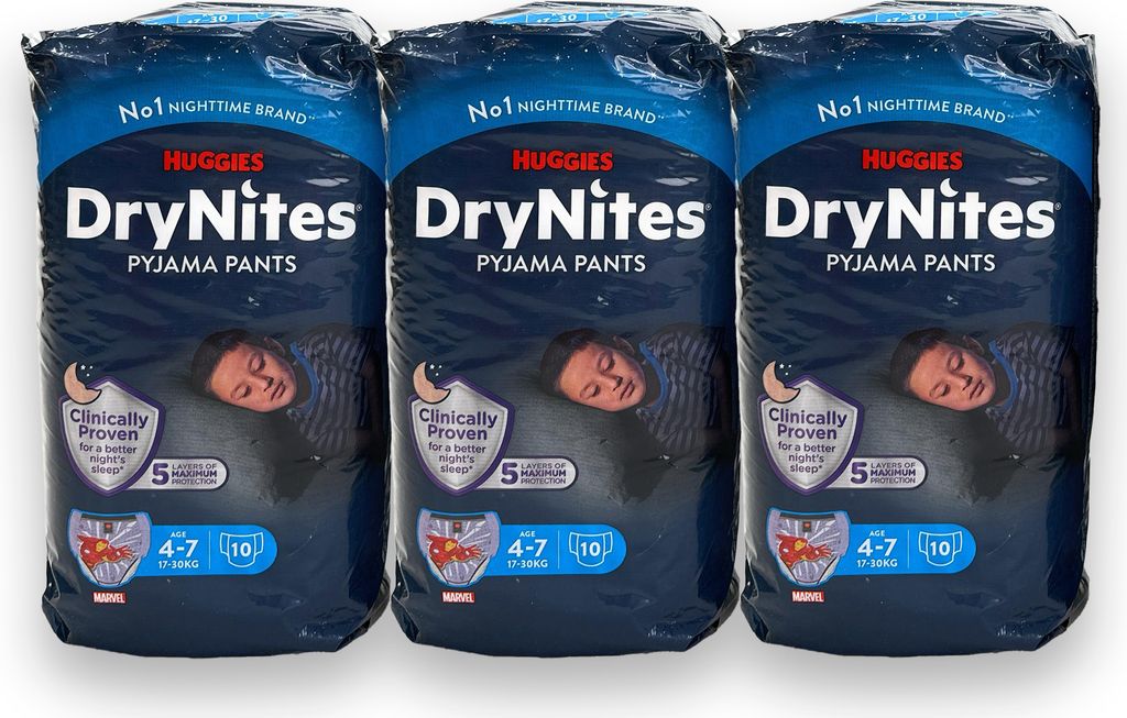 Huggies DryNites Couches-culottes Garçons 4-7 ans (17-30 Image du produit 