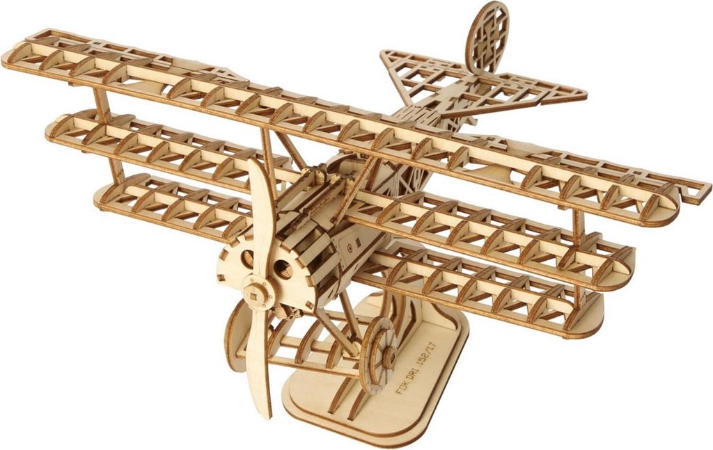 ROBOTIME Rolife 3D Holzpuzzle Flugzeug 145 Teile Produktbild 
