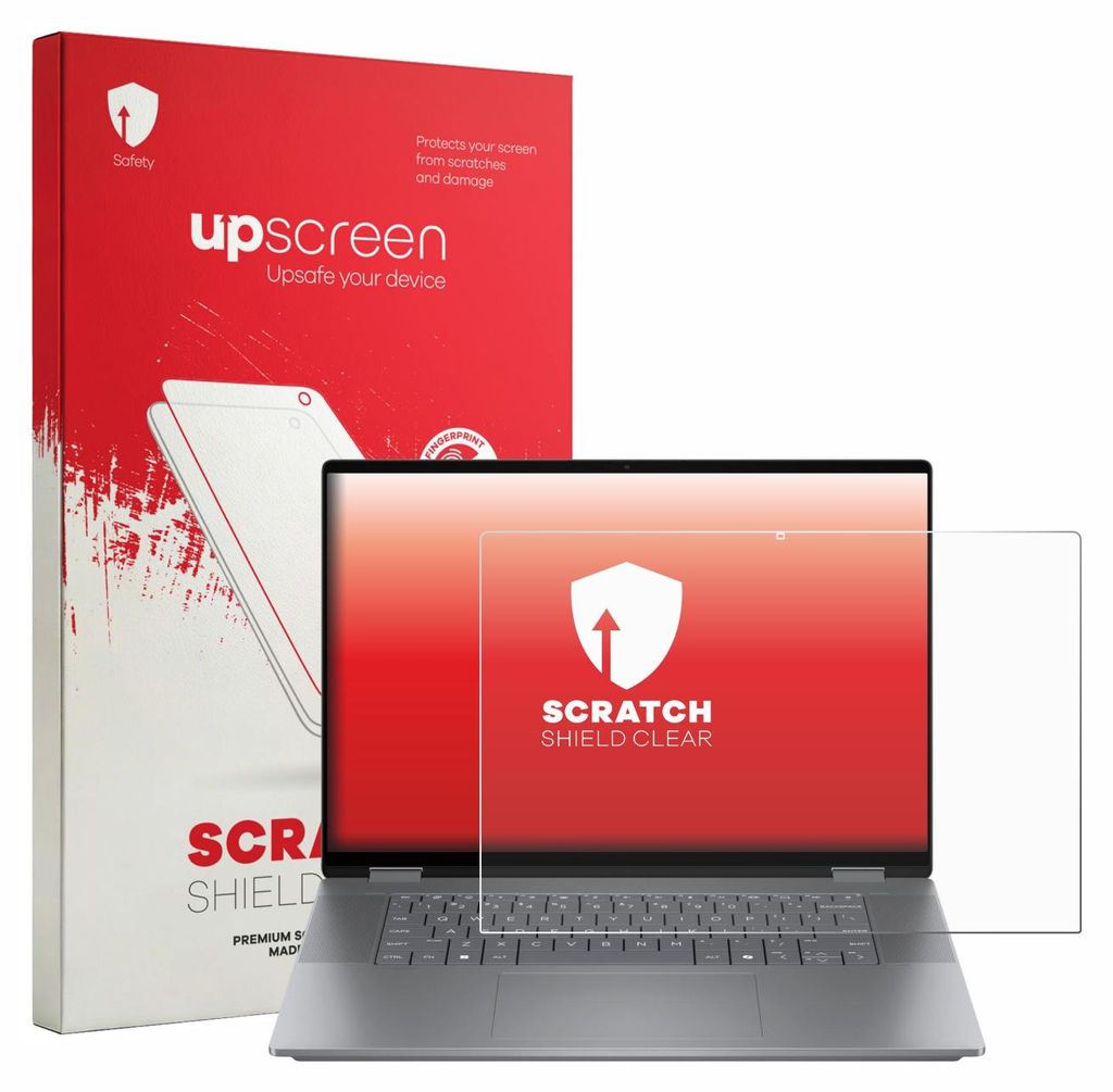 upscreen Schutzfolie für HP OmniBook X Flip 2-in-1 AI 16-cc0796ngx Displayschutz Displayschutzfolie Folie Klar Transparent
