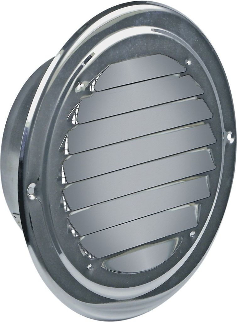 Europart 10028201 UNIVERSAL Abluft Gitter Aussengitter Lüftungsgitter Mauer Anschluss 150mm Edelstahl Rund mit Insektenschutz Draht Netz u.a. Troc...