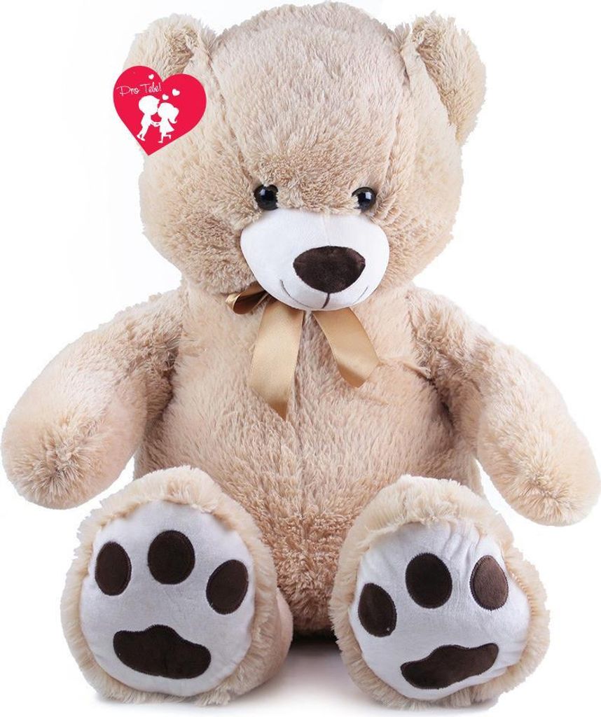 Großer Teddybär Fido mit Etikett 100 cm Produktbild 