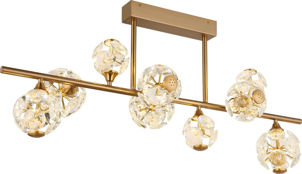 GLOBO Lighting Deckenleuchte VIRINA LBH 101x34.50x34.50 cm gold
