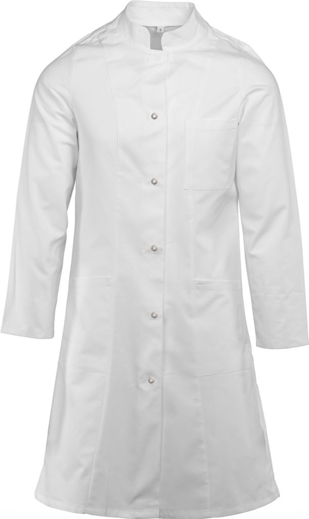 Damen-Kurzmantel, langarm, Fb. weiß, Gr. XS : XS : weiß : 50% Baumwolle 50% Polyester 175 g/m²