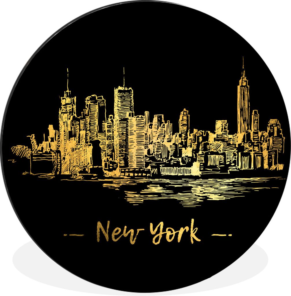 MuchoWow - Wand Kreis - Wandbild - Schlafzimmer - Aluminium Bild - Kinderzimmer - Wohnzimmer Dekoration - Wandschmuck