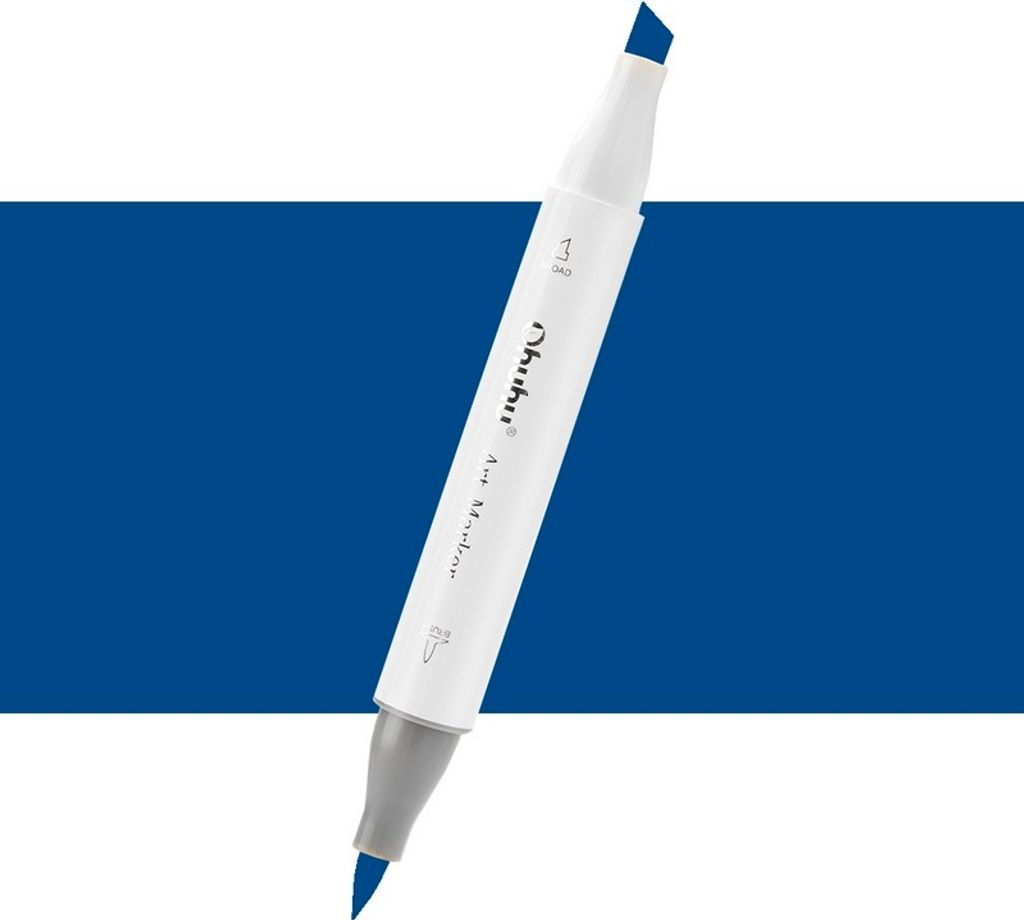 Dwustronny pędzel i dłuto OHUHU, PB4 Napoleon Blue Zdjęcie produktu 
