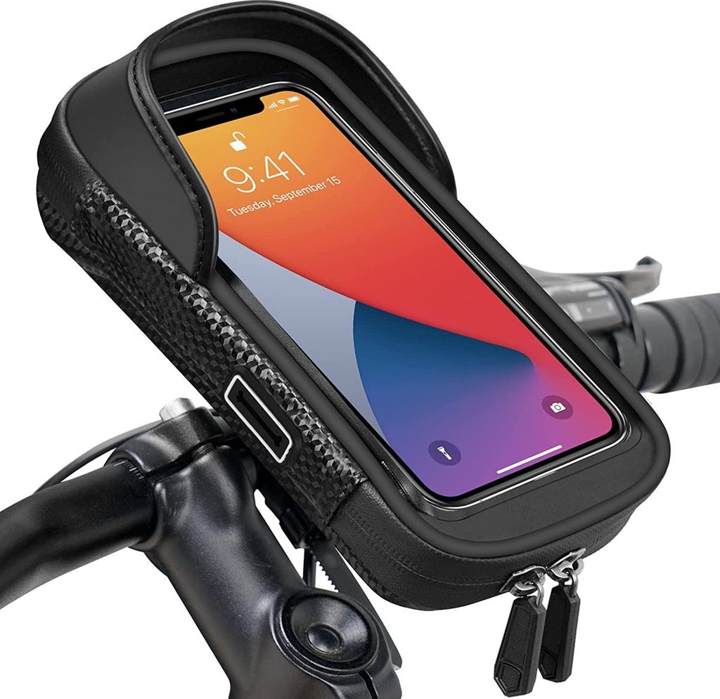 HL-69, Fahrrad Handyhalterung, wasserdichte Smartphone Halter mit  Touch-Screen, 360° Drehbare, Höhenverstellbar für Handy zu 6,7 Zoll,  kompatibel mit Fahrrad Motorrad