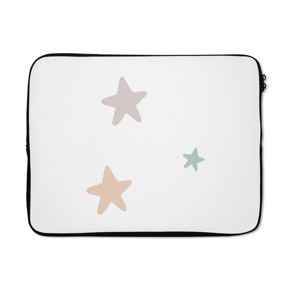 MuchoWow Laptop Hülle 15 Zoll Sterne - Pastell - Mädchen - Jungen - Kinder Laptoptasche - Laptoptasche - Sleeve - Rundum-Schutz