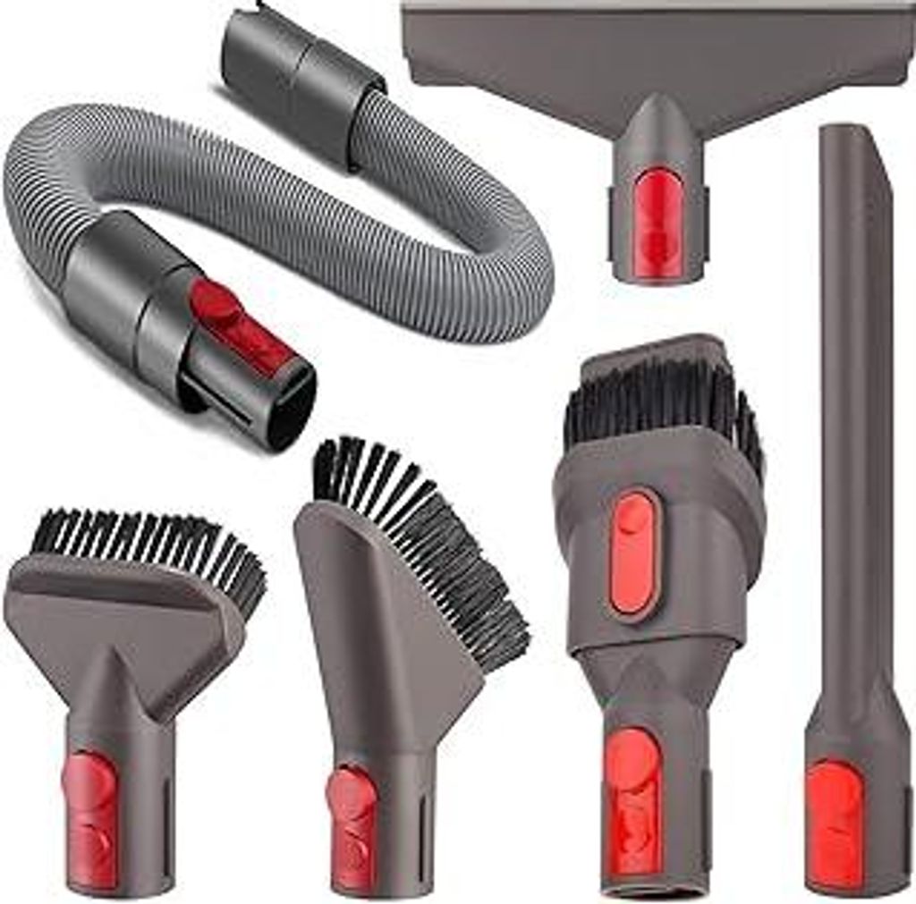 6 Stücke Zubehör Set Ersatz für Dyson Bürste mit Verlängerungs-Schlauch Düse Set für Dyson GEN5 G5 V15 V12 V11 V10 V8 V7 zur Reinigung von F...