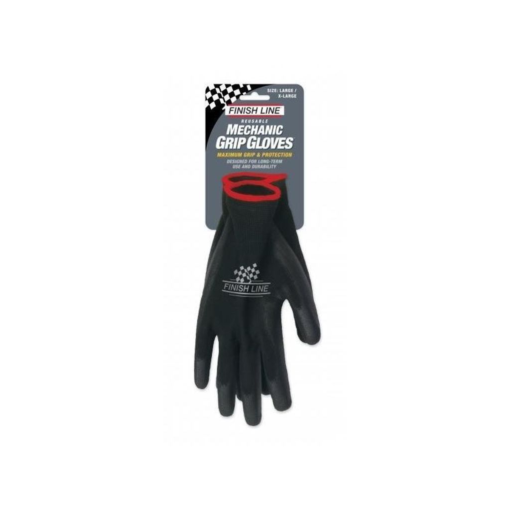 Finish Line Mechaniker-Handschuhe schwarz L/XL Schwarz