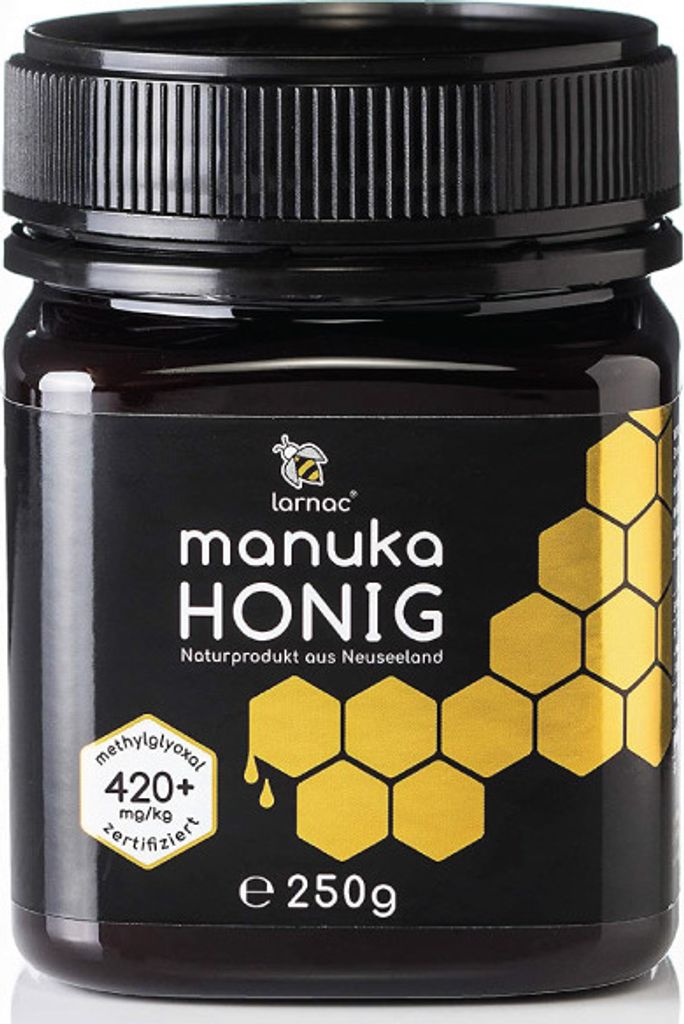 Larnac Manuka Honig MGO 420+ | 250 g | echter neuseeländischer Manuka Honig | hoher Methylglyoxal-Gehalt | nachhaltige Imkerei