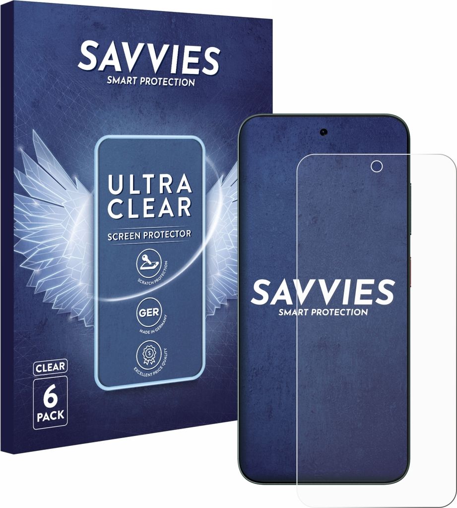6x Für ZTE Blade V70 Schutzfolie Savvies Displayschutz Display Schutz Folie Klar Transparent