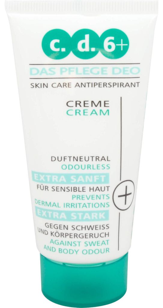 c.d.6+ Pflegedeo Creme extra stark für sensible Haut, 50 ml Produktbild 