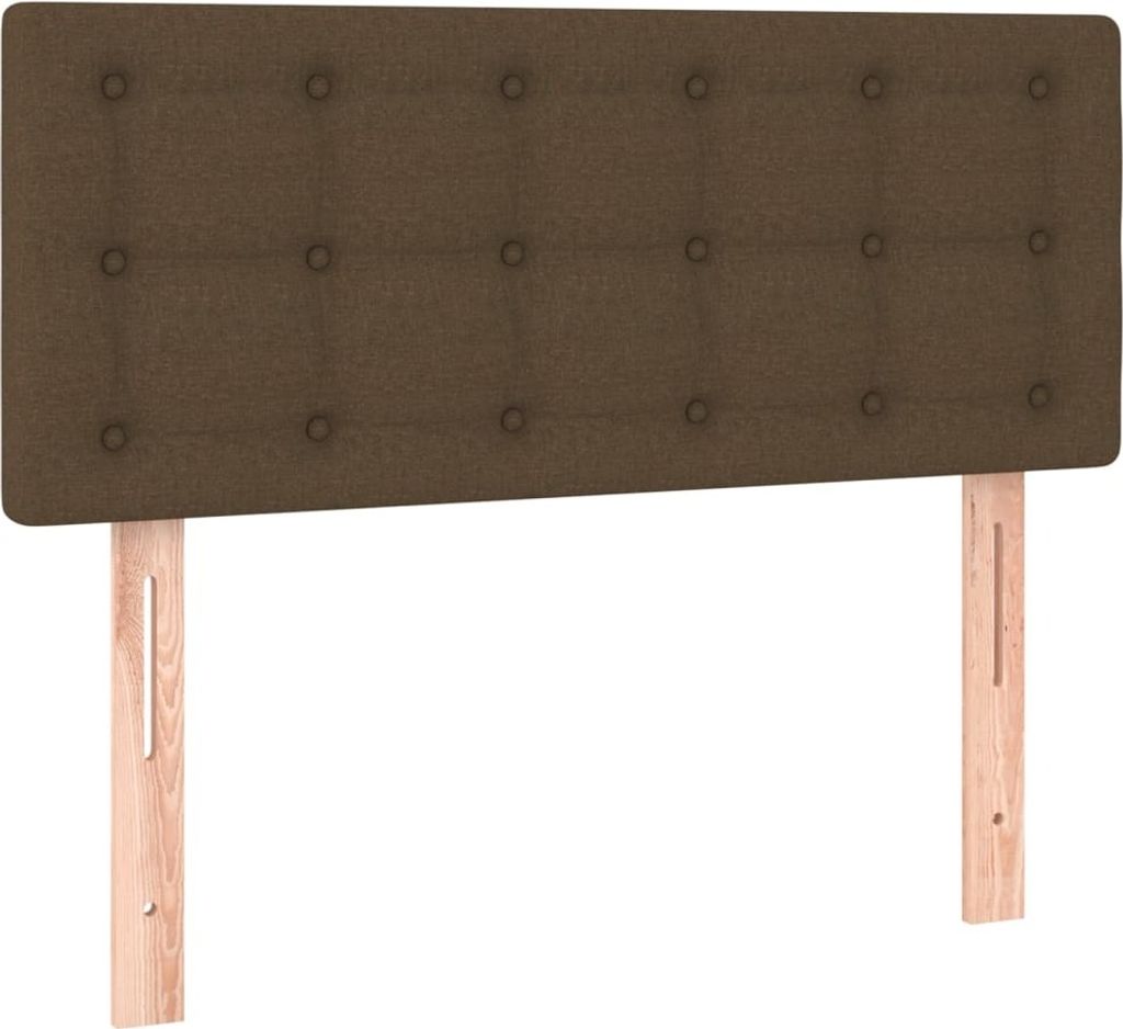 vidaXL Kopfteil Dunkelbraun 100x5x78/88 cm Stoff