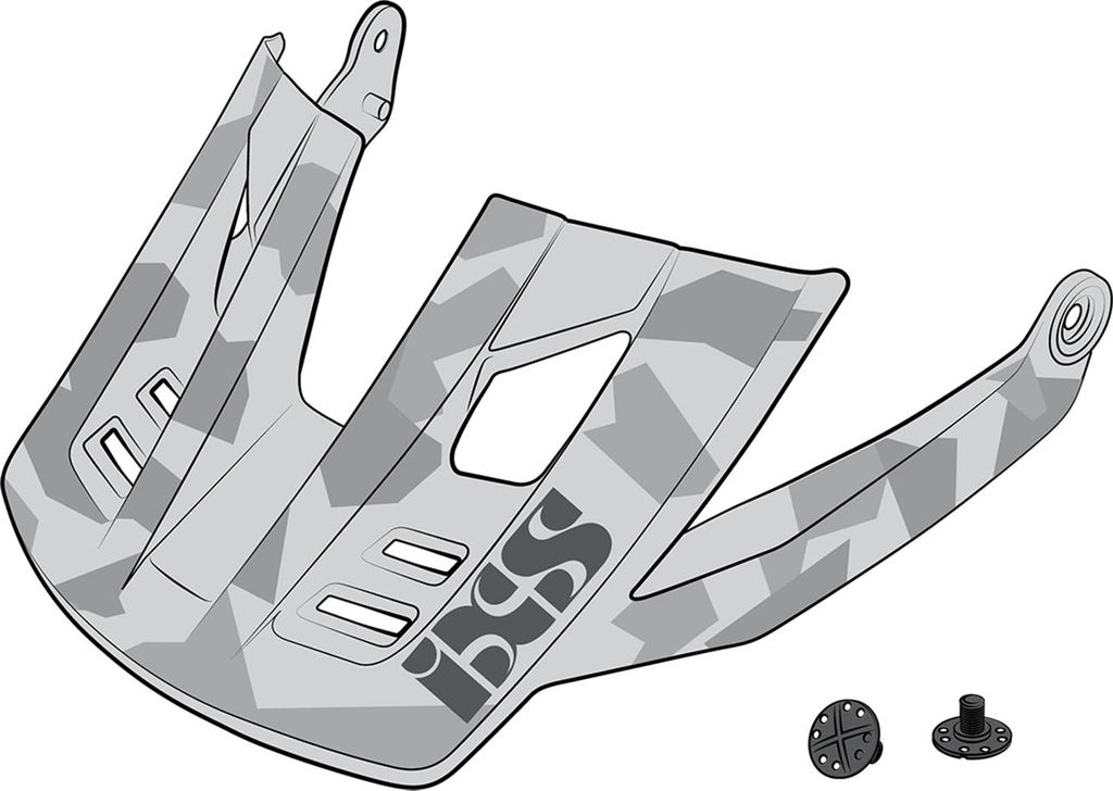 iXS Helmschirm Trigger FF Camo , Grau Camo, M/L